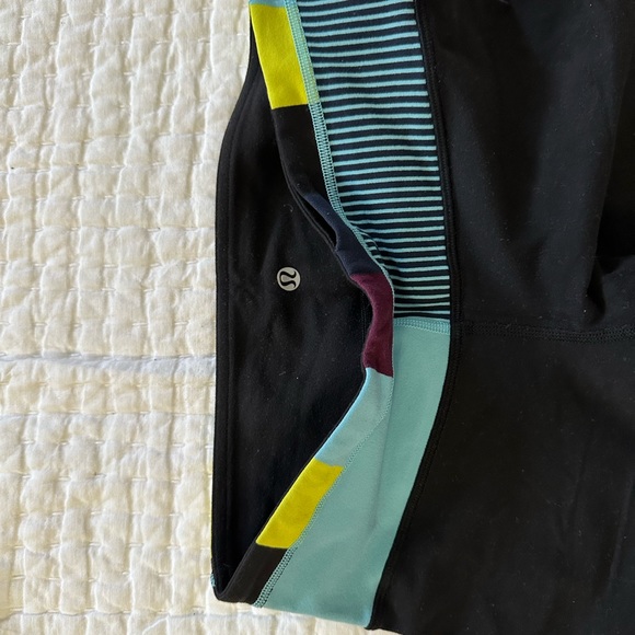 Lululemon Kids Black Capri Athletic Leggings Sz M - Picture 6 of 9